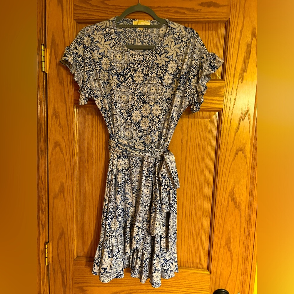 Michael Kors Blue/White Dress